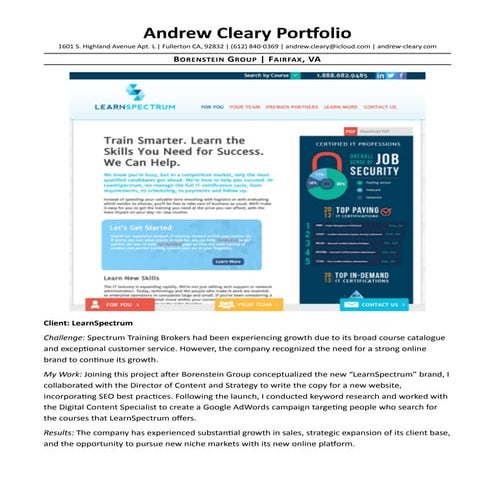 B2B Marketing Portfolio | PDF