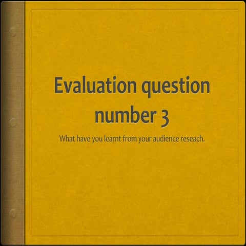 Andrew evaluation question 3