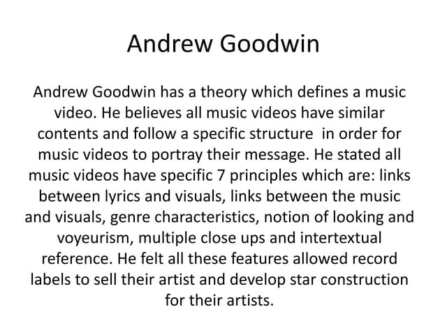Andrew goodwin on Ariana Grande - The Way