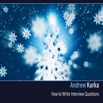 Andrew kurka interview