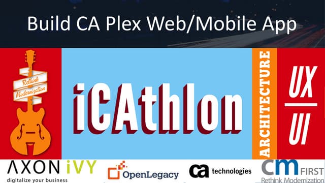 Andrew leggett & Abram Darnutzer - How to build CA Plex Web & mobile app