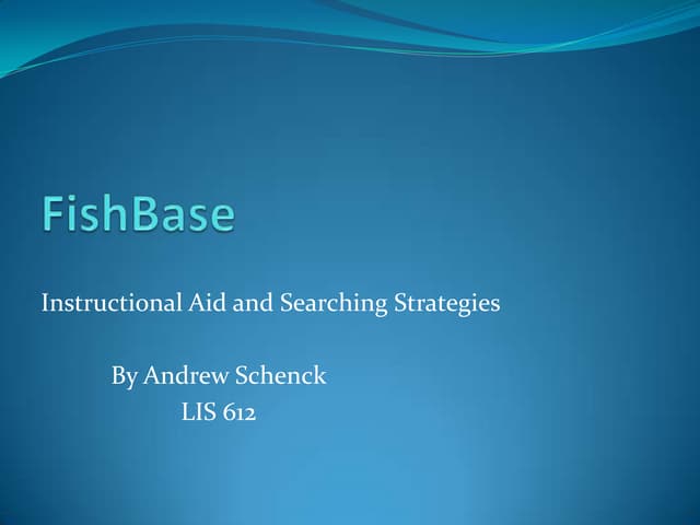 FishBase | PPT