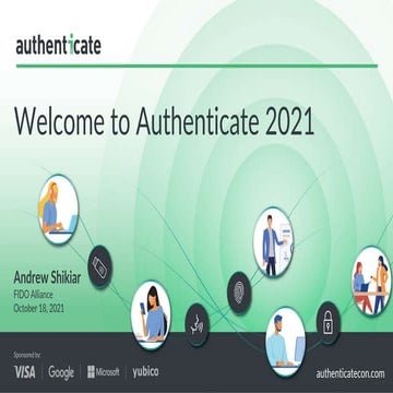 Authenticate 2021: Welcome Address
