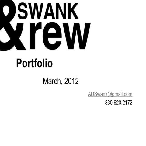 Andrew Swank Portfolio
