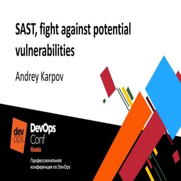 SAST, fight against potential vulnerabilities | PPT
