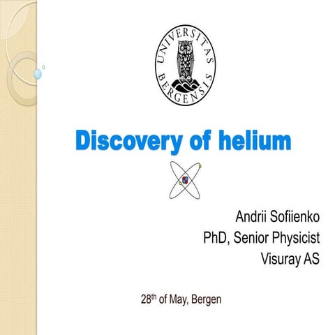 Discovery of Helium (Andrii Sofiienko)