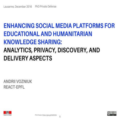 Enhancing Social Media Platforms for Educational and Humanitarian Knowledge S...