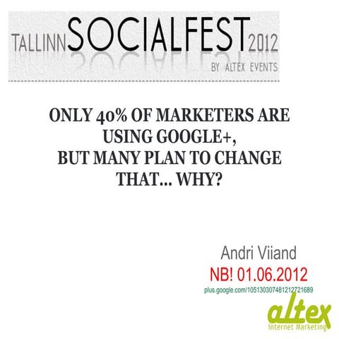 Tallinn Socialfest 2012 - Andri Viiand