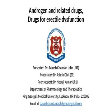 Androgens and antiandrogens | PPTX