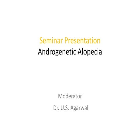 Androgenetic alopecia 