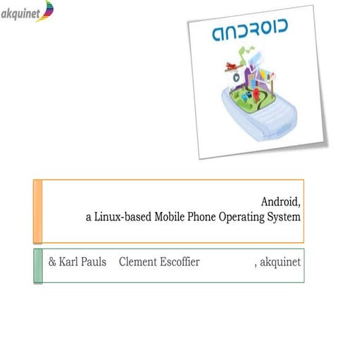 Android : a linux-based mobile operating system | PPTX | Operating ...