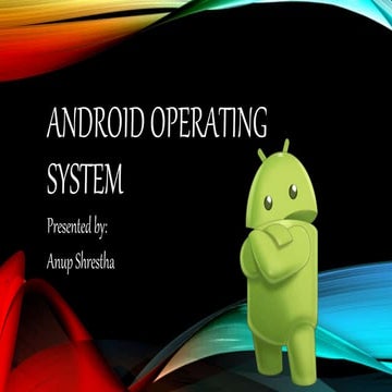 Android Operating System Presentation Slides in Simple