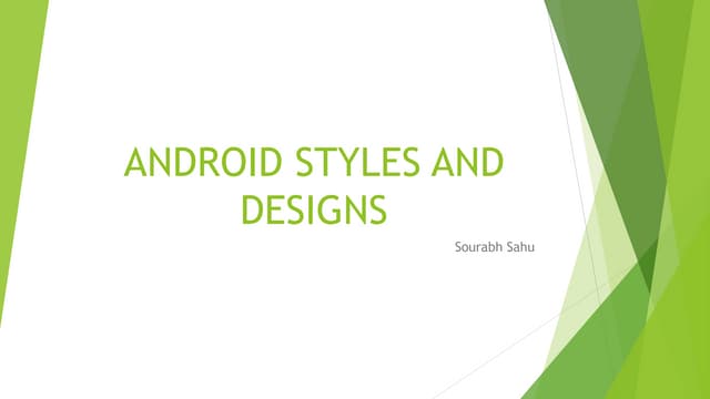 Android styles and themes