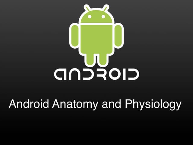 The anatomy and philosophy of Android - Google I/O 2009