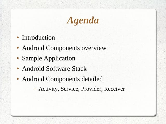 Introduction to Android Programming