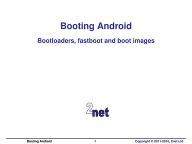 Booting Android: bootloaders, fastboot and boot images