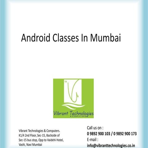 Android classes-in-mumbai