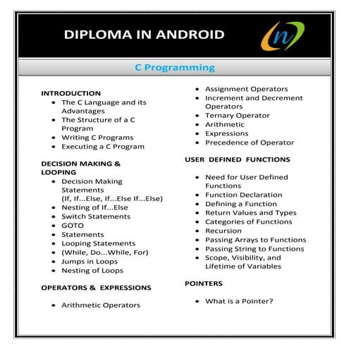 Android classes-in-pune-syllabus | PDF