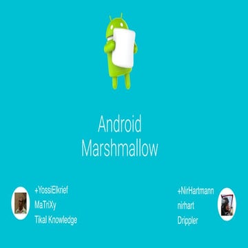 Android Marshmallow demos