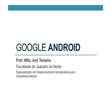 Aulas Google Android