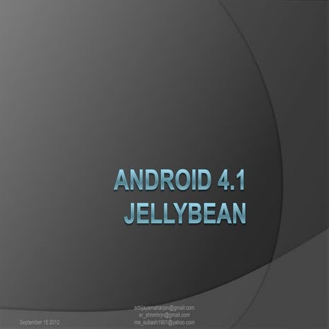 Android 4.1 Jellybean OS