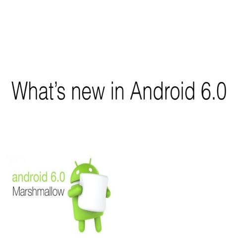What's new in Android M