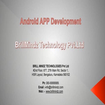 Android app bangalore