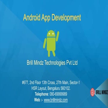 Android app bangalore.