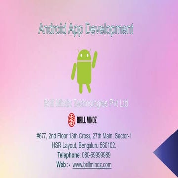 Android app bangalore.