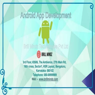 Android app bangalore.