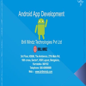 Android app bangalore.