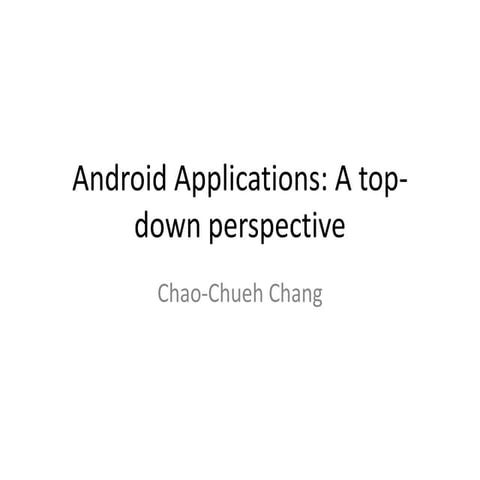 Android eclipse project structure | PPTX