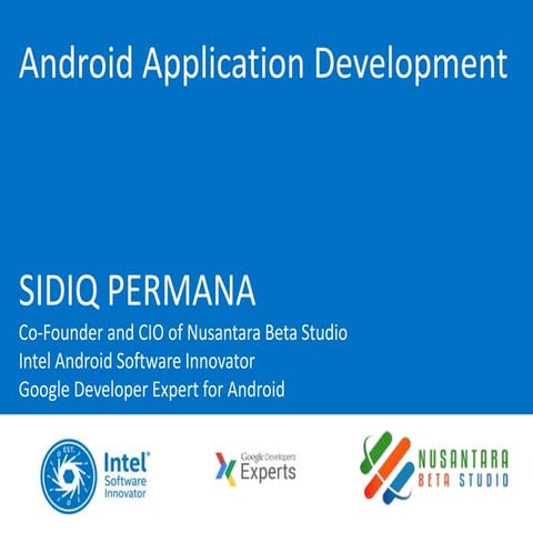 Android application development | PPTX