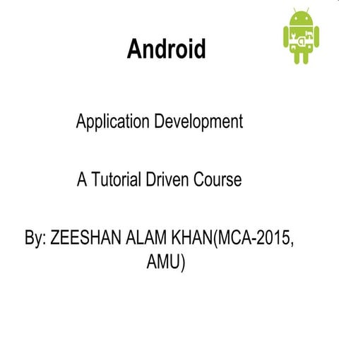Android application development | PPT