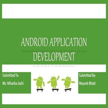 Android application development