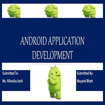 Android application development part2