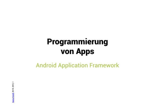 Android Application Framework