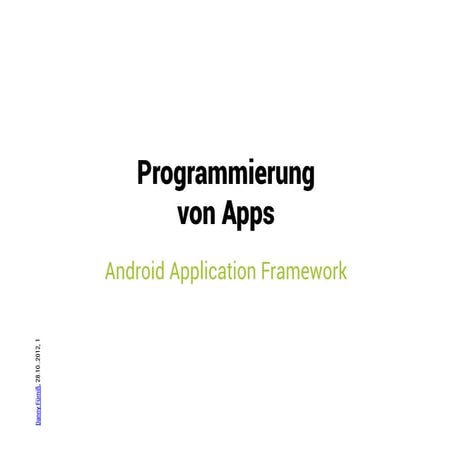 Android Application Framework