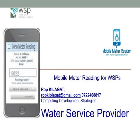 Android Based Water Meter Reader for Water Comoanies