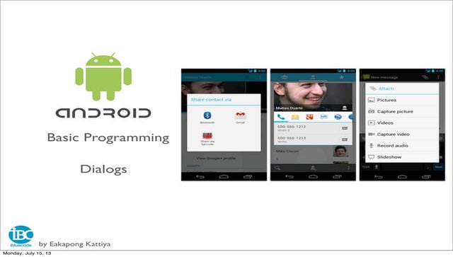 Quick Intro to Android Development | PPT