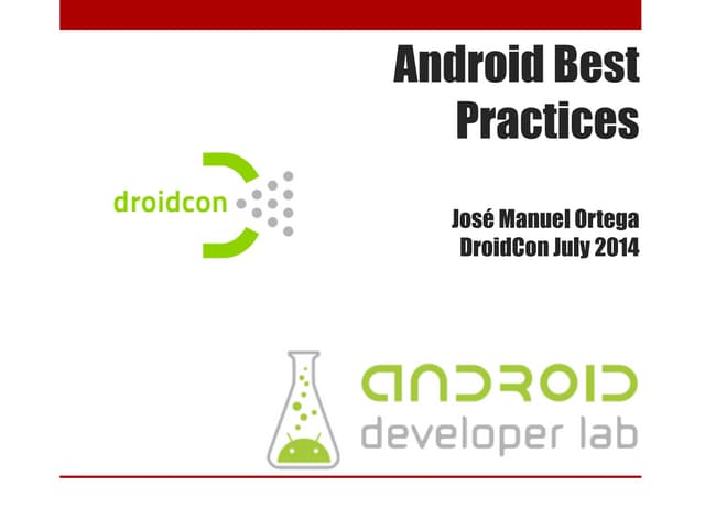 Android best practices