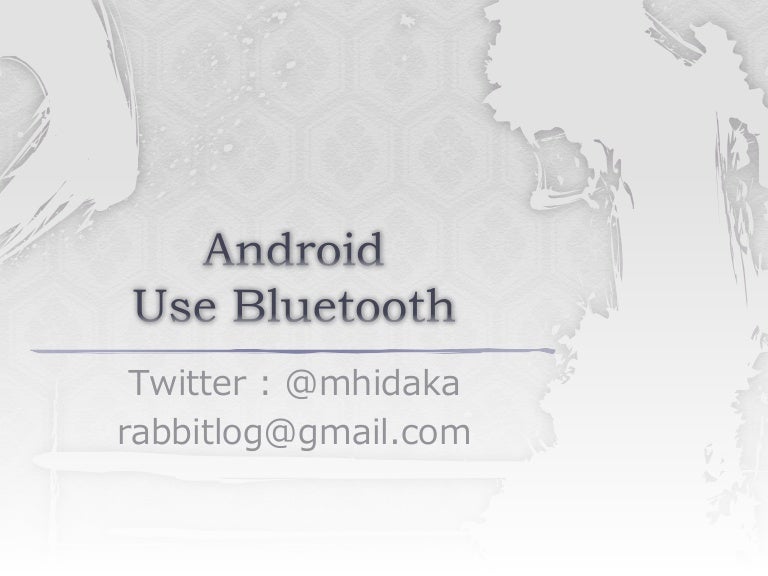 Android Bluetooth