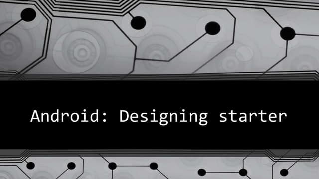 Android bootcamp-day1 | PPT