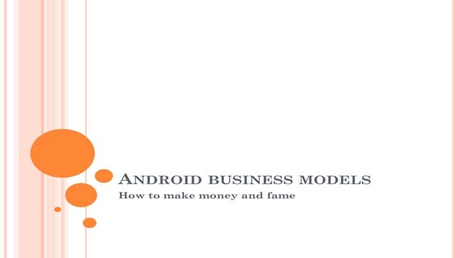 Android business models