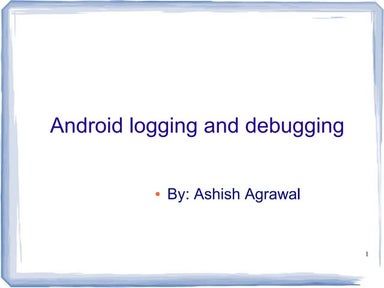 Android crash debugging