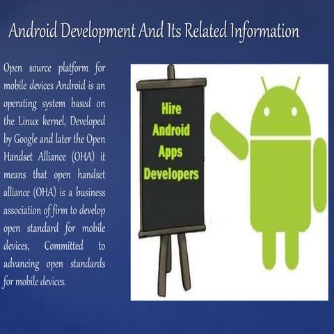 Android developer uk and its related information