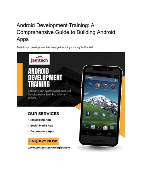 Android App Development Using Android Studio | PPT