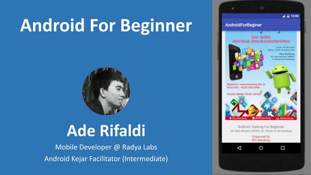 Android Training For Beginner @DILO Bandung