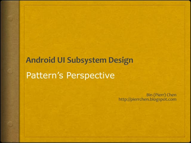 Android graphic system (SurfaceFlinger) : Design Pattern's perspective