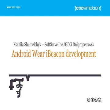 Kseniia Shumelchyk - Android iBeacon development